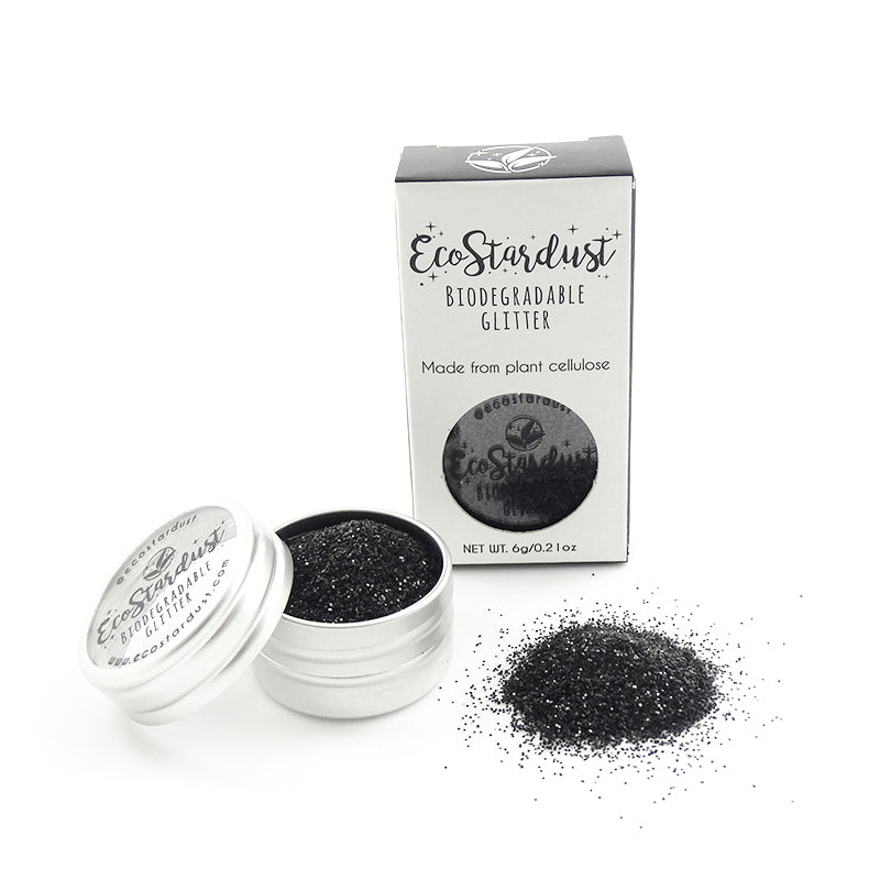 EcoStardust Black Biodegradable Glitter - All Sizes - EcoStardust