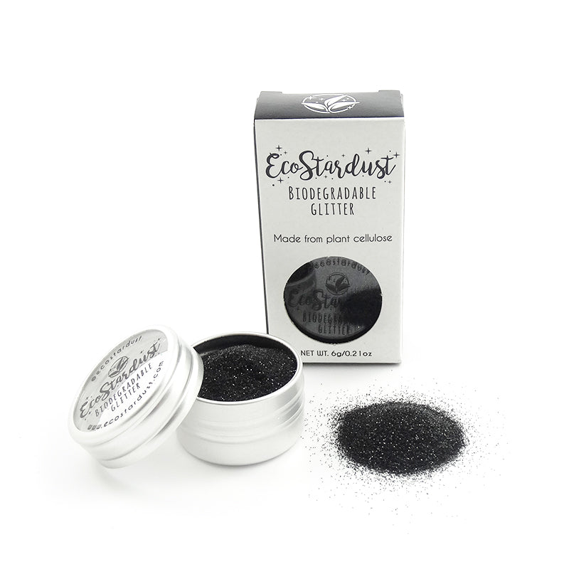 EcoStardust Black Biodegradable Glitter - All Sizes - EcoStardust