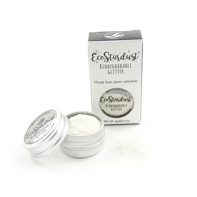 EcoStardust White Biodegradable Glitter - All Sizes - EcoStardust